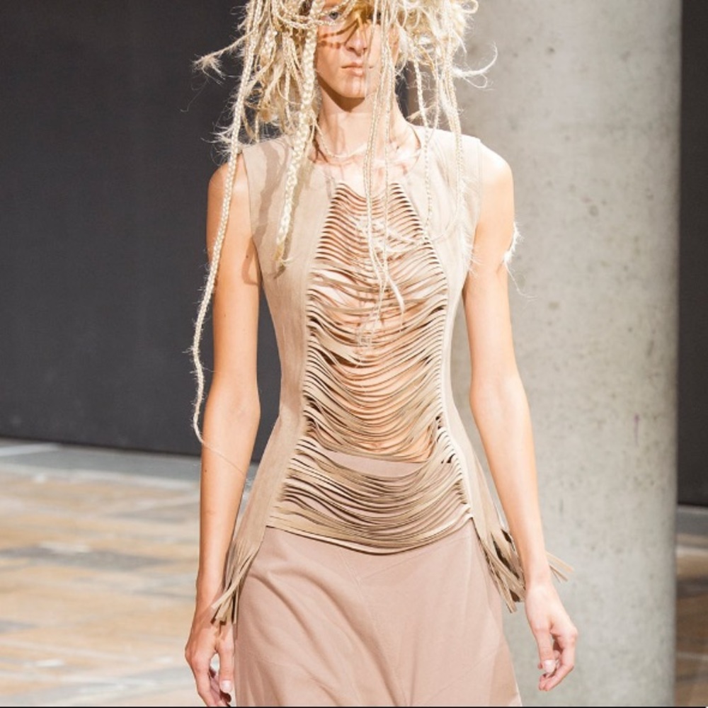 Junya Watanabe- COMME des GARÇONS Fringe Slash Top